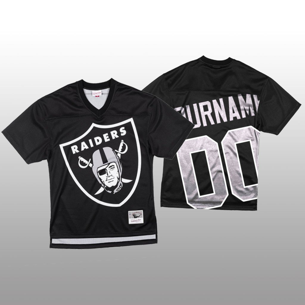 NFL Las Vegas Raiders Custom Black Men’s Mitchell & Nell Big Face Fashion Limited NFL Jersey