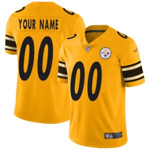 Nike Pittsburgh Steelers Customized Gold Men’s Stitched NFL Limited Inverted Legend Jersey