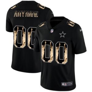 Dallas Cowboys Custom Carbon Black Vapor Statue Of Liberty Limited NFL Jersey
