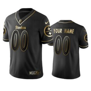 Nike Steelers Custom Black Golden Limited Edition Stitched NFL Jersey