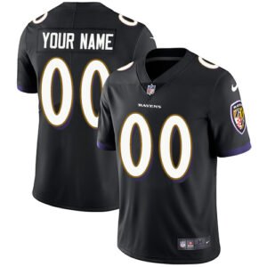 Nike Baltimore Ravens Customized Black Alternate Stitched Vapor Untouchable Limited Men’s NFL Jersey