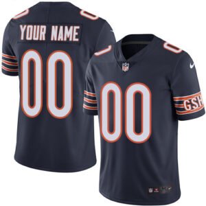 Nike Chicago Bears Customized Navy Blue Team Color Stitched Vapor Untouchable Limited Men’s NFL Jersey