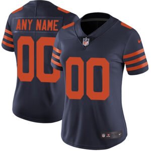 Nike Chicago Bears Customized Navy Blue Alternate Stitched Vapor Untouchable Limited Women’s NFL Jersey