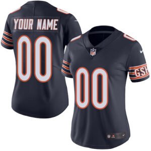 Nike Chicago Bears Customized Navy Blue Team Color Stitched Vapor Untouchable Limited Women’s NFL Jersey