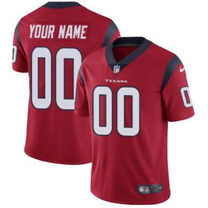 Nike Houston Texans Customized Red Alternate Stitched Vapor Untouchable Limited Men’s NFL Jersey