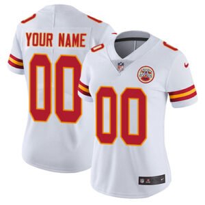 Nike Kansas City Chiefs Customized White Stitched Vapor Untouchable Limited Women’s NFL Jersey