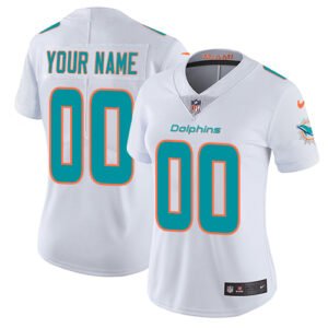 Nike Miami Dolphins Customized White Stitched Vapor Untouchable Limited Women’s NFL Jersey