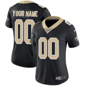 Nike New Orleans Saints Customized Black Team Color Stitched Vapor Untouchable Limited Women’s NFL Jersey