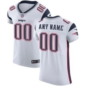 Nike New England Patriots Customized White Stitched Vapor Untouchable Elite Men’s NFL Jersey