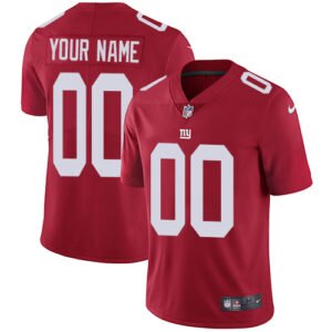 Nike New York Giants Customized Red Alternate Stitched Vapor Untouchable Limited Men’s NFL Jersey