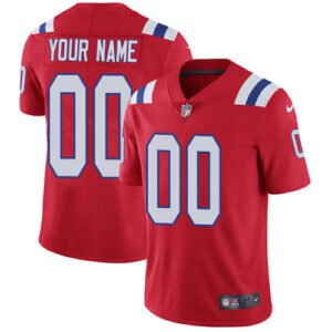 Nike New England Patriots Customized Red Alternate Stitched Vapor Untouchable Limited Youth NFL Jersey