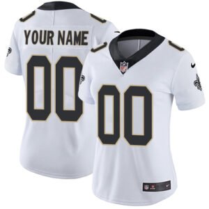 Nike New Orleans Saints Customized White Stitched Vapor Untouchable Limited Women’s NFL Jersey