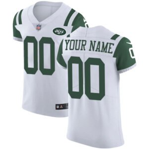 Nike New York Jets Customized White Stitched Vapor Untouchable Elite Men’s NFL Jersey