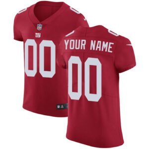 Nike New York Giants Customized Red Alternate Stitched Vapor Untouchable Elite Men’s NFL Jersey