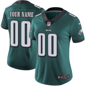 Nike Philadelphia Eagles Customized Midnight Green Team Color Stitched Vapor Untouchable Limited Women’s NFL Jersey