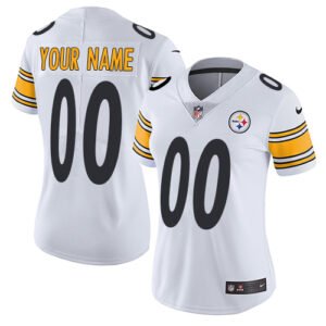 Nike Pittsburgh Steelers Customized White Stitched Vapor Untouchable Limited Women’s NFL Jersey