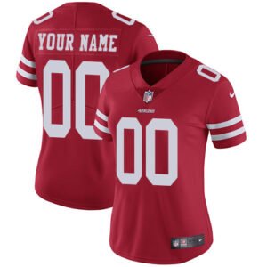 Nike San Francisco 49ers Customized Red Stitched Vapor Untouchable Limited Women’s NFL Jersey