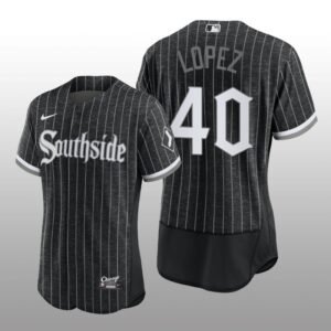 City Connect White Sox Black Authentic Men’s Jersey Reynaldo Lopez