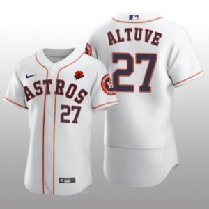 Memorial Day Houston Astros Jose Altuve Authentic White Jersey