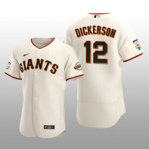 Pride Month San Francisco Giants Alex Dickerson Authentic Home Cream Jersey