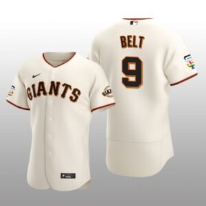 Pride Month San Francisco Giants Brandon Belt Authentic Home Cream Jersey