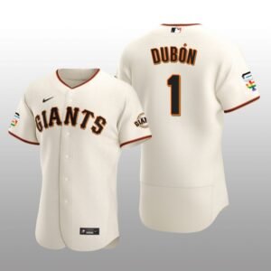 Pride Month San Francisco Giants Mauricio Dubon Authentic Home Cream Jersey