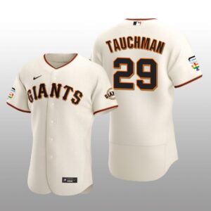 Pride Month San Francisco Giants Mike Tauchman Authentic Home Cream Jersey