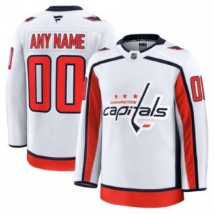Washington Capitals Away Premium Custom Jersey – White