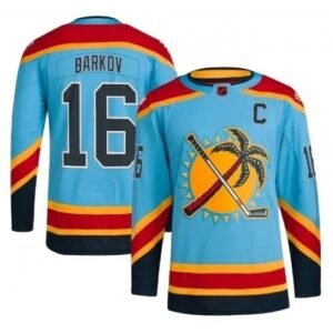 Aleksander Barkov Florida Panthers Reverse Retro 2.0 Jersey – Light Blue