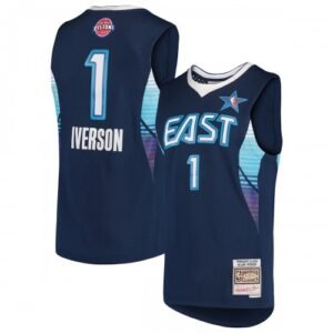 Allen Iverson Eastern Conference Throwback Hardwood Classics 2009 NBA All-Star Game Swingman Jersey – Navy