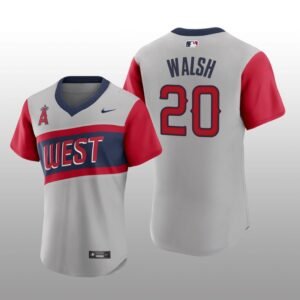 Angels Jared Walsh Little League Classic Gray Road Authentic Jersey