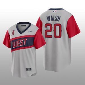Angels Jared Walsh Little League Classic Gray Road Replica Jersey