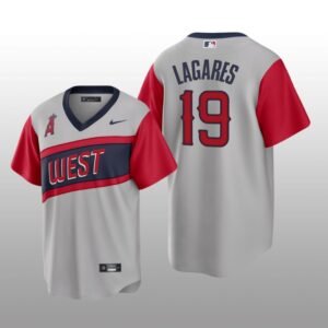 Angels Juan Lagares Little League Classic Gray Road Replica Jersey