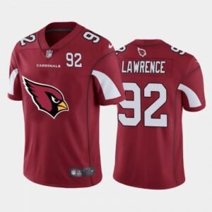 Arizona Cardinals #92 Rashard Lawrence Red Nike Big Team Logo Player Vapor Limited NFL Jersey