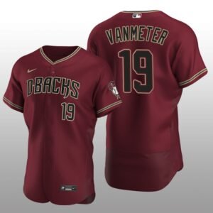 Arizona Diamondbacks Josh VanMeter Authentic Alternate Crimson. Jersey