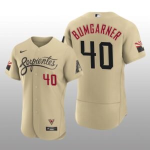 Arizona Diamondbacks Madison Bumgarner City Connect Authentic Gold Jersey