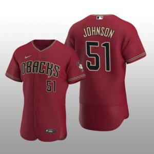 Arizona Diamondbacks Randy Johnson Authentic Alternate Crimson Jersey