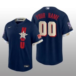 Astros Custom MLB All-Star Game Replica Navy Jersey
