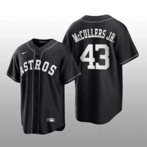 Astros Lance McCullers Jr. All Black Fashion Serise Replica Jersey Black White
