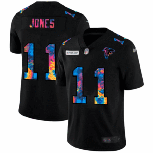 Atlanta Falcons #11 Julio Jones Nike Multi-Color Black 2020 NFL Crucial Catch Vapor Untouchable Limited Jersey