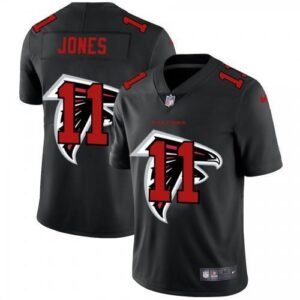 Atlanta Falcons #11 Julio Jones Nike Team Logo Dual Overlap Limited NFL Jersey Black