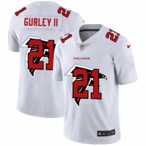 Atlanta Falcons #21 Todd Gurley II White Nike Team Logo Dual Overlap Limited NFL Jersey