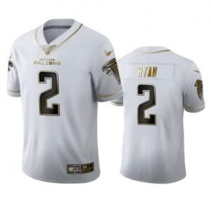 Atlanta Falcons #2 Matt Ryan Nike White Golden Edition Vapor Limited NFL 100 Jersey