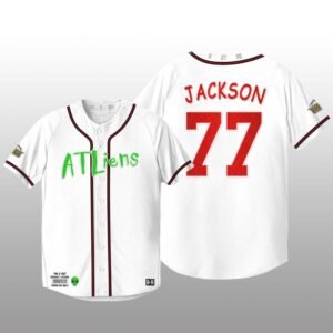 Atlanta Braves 25th Anniversary Luke Jackson White Baseball Jersey
