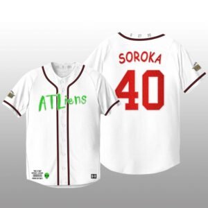 Atlanta Braves 25th Anniversary Mike Soroka White Baseball Jersey