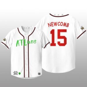 Atlanta Braves 25th Anniversary Sean Newcomb White Baseball Jersey