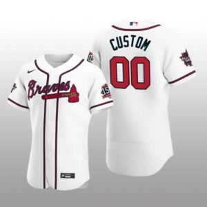 Atlanta Braves Custom White MLB All-Star Game Authentic Home Jersey