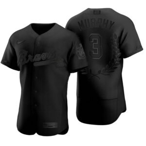 Atlanta Braves Dale Murphy Black Awards Collection NL MVP Jersey