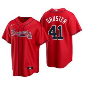 Atlanta Braves Jared Shuster Red 2020 MLB Draft Alternate Replica Jersey