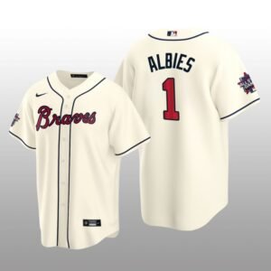 Atlanta Braves Ozzie Albies Cream MLB All-Star Game Replica Alternate Jersey